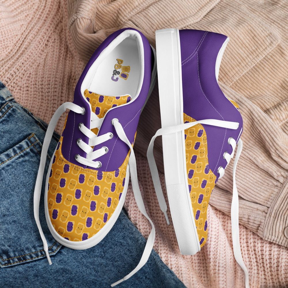 Peanut Butter and Jelly Womens Canvas Sneakers - https://ascensionemporium.net